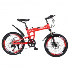变速自行车折叠车20寸铝合金车架减震双碟刹男女休闲车运动车