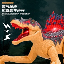 跨境新品2.4G遥控棘背龙电动声光仿真会走路恐龙儿童模型儿童玩具