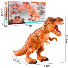 2.4G无线遥控迅猛龙电动声光喷雾下蛋恐龙玩具霸王龙模型儿童玩具