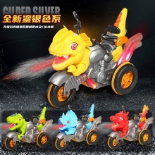 电动特技喷雾恐龙遥控车灯光音乐2.4G无线遥控玩具跨境热卖亚马逊