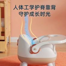 儿童椅子靠背宝宝学坐椅家用小板凳叫叫椅塑料凳子婴儿吃饭餐椅矮