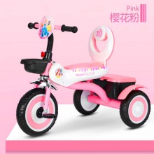儿童三轮车音乐灯光2-6岁宝宝脚踏车手推车小孩童车自行车脚蹬车