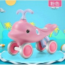 新款小海豚滑步车儿童无脚踏平衡车1-3岁宝宝扭扭滑行车玩具车