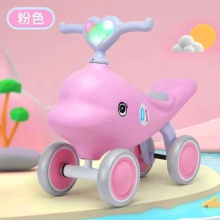 新款小海豚滑步车儿童无脚踏平衡车1-3岁宝宝扭扭滑行车玩具车