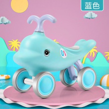 新款小海豚滑步车儿童无脚踏平衡车1-3岁宝宝扭扭滑行车玩具车