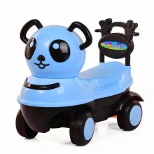 儿童滑行车四轮溜溜车宝宝带音乐扭扭车摇摆车卡通熊猫小黄鸭车