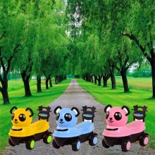 儿童滑行车四轮溜溜车宝宝带音乐扭扭车摇摆车卡通熊猫小黄鸭车