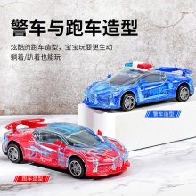 炫酷发光儿童玩具万向车音乐跑车警察车模型夜市地摊玩具批发