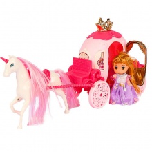 梦幻马车套装趣味小马车公主女孩娃娃玩具场景礼物