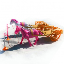 新款电动旋转绕桩马拉车带音乐带灯光夜市地摊玩具批发