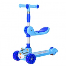 闪光轮三轮踏板车三合一滑板车儿童踏板溜溜车scooter