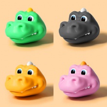 新款儿童滑板车配饰独角兽恐龙头防撞头套可爱小鳄鱼熊通用滑板车