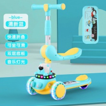 儿童滑板车2-3-6-8岁男女小孩三合一5宝宝可坐可骑音乐溜溜滑滑车
