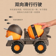 中号三只松鼠滑行玩沙搅拌车仿真吊车水泥车挖机搅拌车工程车