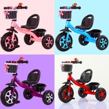 新款儿童三轮车脚踏车遛娃车小孩自行车宝宝手推车2-5岁 婴儿童车