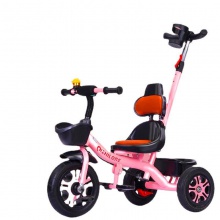儿童三轮车脚踏车手推大号轻便自行1-3-6岁大座椅可坐可骑批发