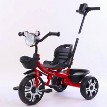 宝宝带推把推车儿童脚踏三轮车多功能脚踩遛娃车1-2-5岁厂家直供
