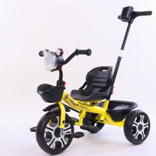 宝宝带推把推车儿童脚踏三轮车多功能脚踩遛娃车1-2-5岁厂家直供