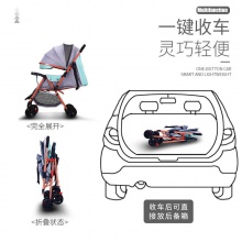 婴儿推车可坐躺折叠轻便携带双向宝宝伞车新生幼儿童婴儿车