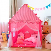 儿童室内帐篷家用床蚊帐公主女孩男孩游戏屋大房子玩具屋分床神器