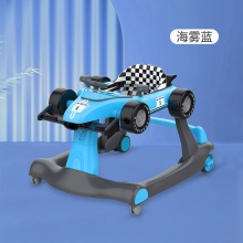 婴儿BB学步车防O型腿多功能手推助步车早教音乐可折叠U型学步车