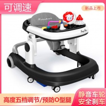 婴儿学步车防O型腿防侧翻宝宝儿童多功能助步车手推可坐厂家批发