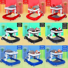 婴儿学步车防O型腿防侧翻宝宝儿童多功能助步车手推可坐厂家批发