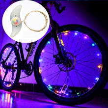 炫酷自行车风火轮灯山地车车架装饰灯自行车辐条灯夜骑自行车轮灯