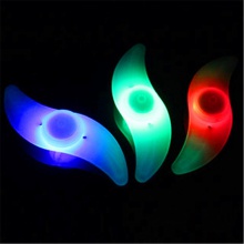 钢丝灯自行车风火轮七彩轨道 图案led山地车夜骑柳叶辐条灯