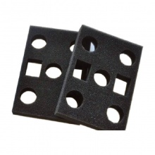 防震包装eva海绵内衬黑色植绒pu海绵内托首饰盒泡沫xpe礼盒内衬