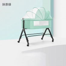 DUO功能可折叠婴儿床可移动便携式新生儿摇篮床欧式宝宝床拼接大床
