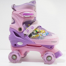 厂家儿童成人男女双排轮滑鞋卡通舒适四轮旱冰双排溜冰鞋