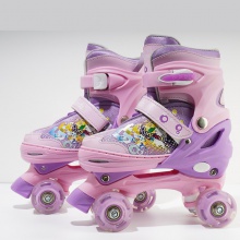 厂家儿童成人男女双排轮滑鞋卡通舒适四轮旱冰双排溜冰鞋