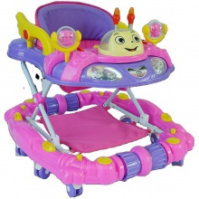 多功能折叠式音乐婴儿学步车 音乐静音轮和座椅