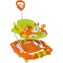 多功能折叠式音乐婴儿学步车 音乐静音轮和座椅