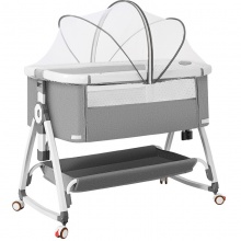铝合金婴儿床拼接大床多功能可移动折叠儿童床宝宝新生儿床摇篮床