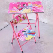 厂家折叠学习桌椅学校儿童学习桌套装家用单人折叠学生书桌