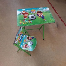 厂家折叠学习桌椅学校儿童学习桌套装家用单人折叠学生书桌