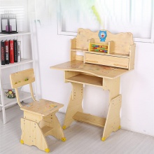 儿童学习桌实木课桌小孩子可升降写字台家用男孩女孩学习桌