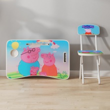 儿童书桌家用学习写字折叠桌学生简易小桌子女孩卧室桌椅套装批发