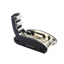 自行车工具内六角螺丝刀套筒扳手便携折叠修理配件骑行多功能工具