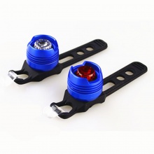 自行车灯5LED塑料自行车白光青蛙灯套装批发 头盔警示宝石灯