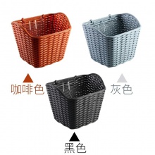 自行车双人电动车塑料蓝防雨防水篮子车筐不带盖 骑行用品