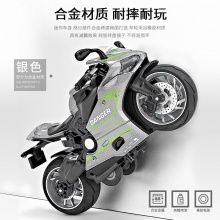 1:12杜卡迪仿真赛车机车模型摆件声光金属玩具回力合金摩托车模型