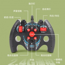 遥控坦克可开炮履带式大号汽车仿真模型儿童男孩充电玩具礼物