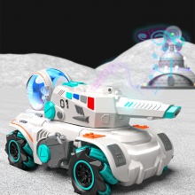 新款2.4G双模式手势遥控玩具车可连发水弹坦克宇航员四驱男孩战车