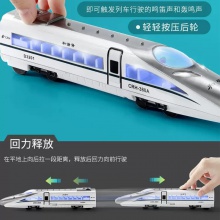 儿童合金高铁火车玩具回力和谐号复兴号列车模型轨道火车头玩具