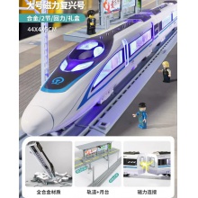 儿童合金高铁火车玩具回力和谐号复兴号列车模型轨道火车头玩具