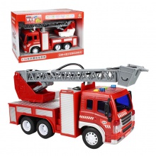 大号惯性儿童玩具车云梯消防车玩具环卫车宝宝玩具会讲故事会喷水