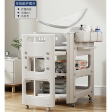 尿布台婴儿护理台换尿不湿尿布宝宝新生儿多功能可移动抚触婴儿床